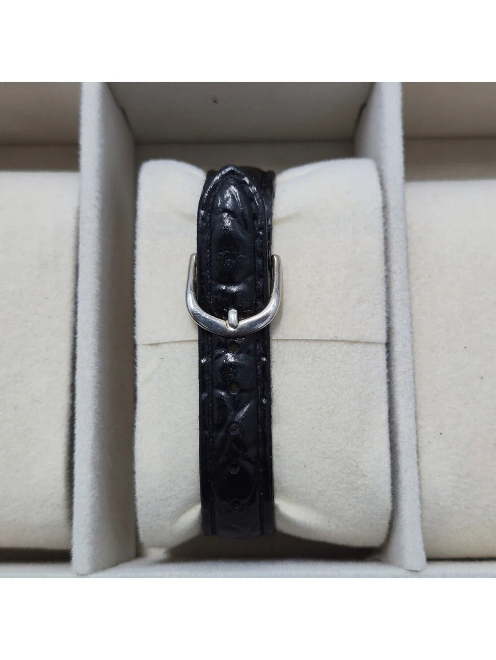 Milan Tank Quartz Leather Strap Watch